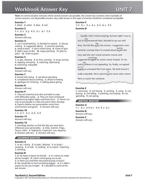 Read Online Top Notch Second Edition Unit 7 