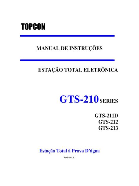 Full Download Topcon Gts 211D Manual 