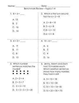 Topic 1 4 Cumulative Benchmark Assessment
