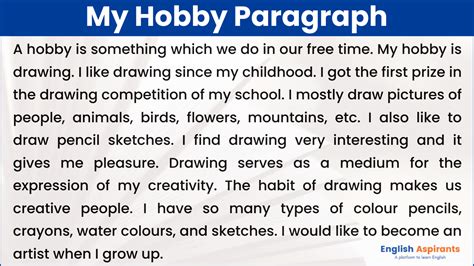 Topic About My Hobby