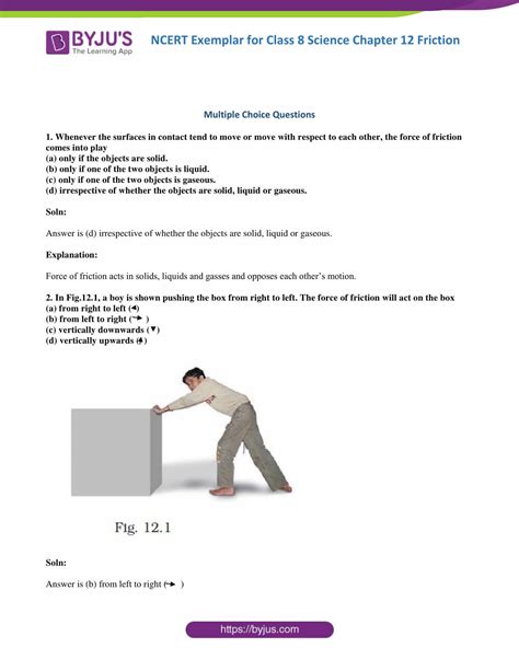 Topic Chapter 12 Friction 1 Science Grade 8 Friction Worksheet For 8th Grade - Friction Worksheet For 8th Grade