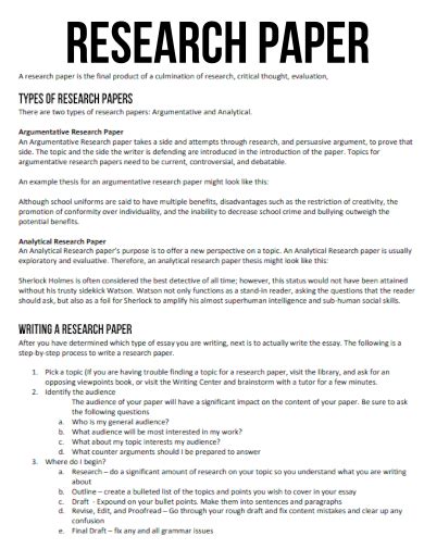 Full Download Topics For Mini Research Paper 