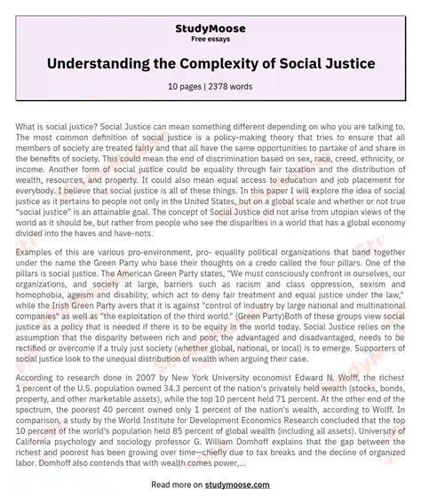 Full Download Topics For Social Justice Paper 