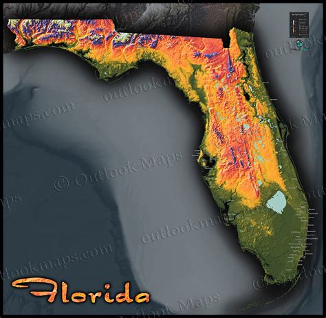 topographic map of florida