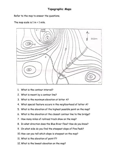 Topographic Map Reading Worksheet Answers Types Of Mountains Worksheet - Types Of Mountains Worksheet