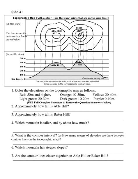 Topography Worksheets Easy Teacher Worksheets 5th Grade Topography Worksheet - 5th Grade Topography Worksheet