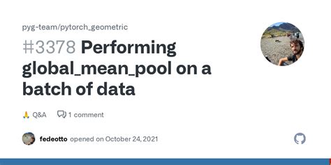 Torch Geometric Global Mean Pool