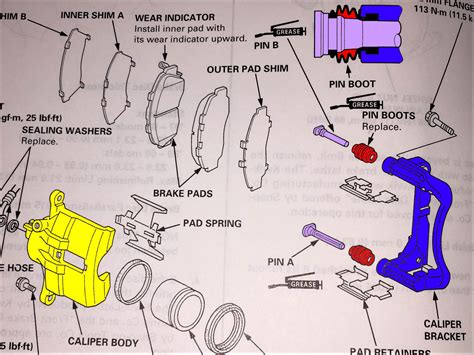 Read Torque For Caliper Brackets And Slides On A 2005 Ford Freestyle 