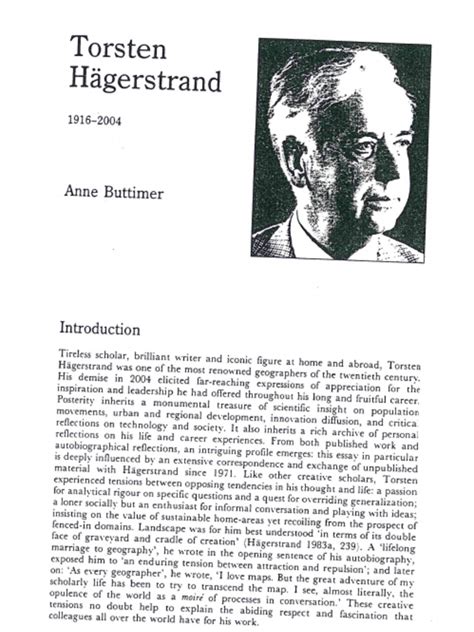torsten hagerstrand biography examples