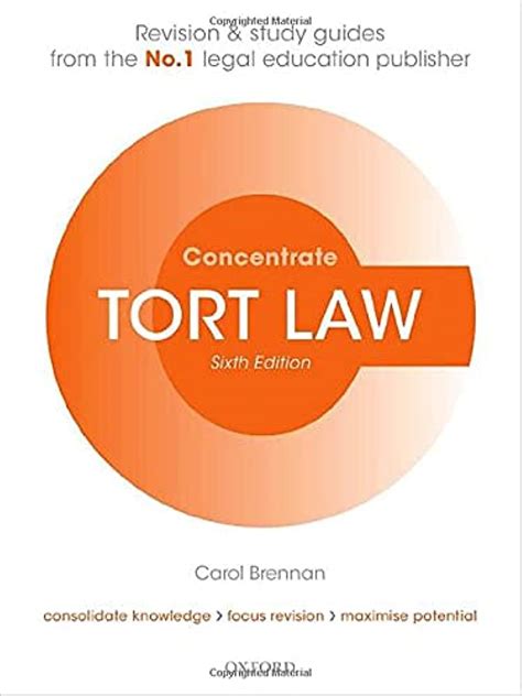 Download Tort Law Concentrate Law Revision And Study Guide 