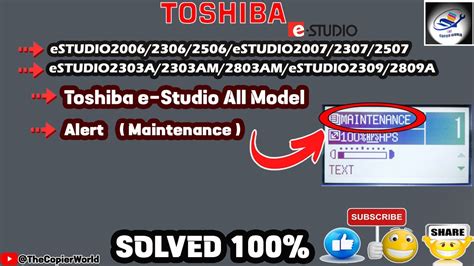 Read Toshiba Maintenance User Guide 