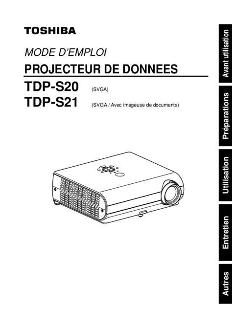 Read Toshiba Tdp S20 User Guide 