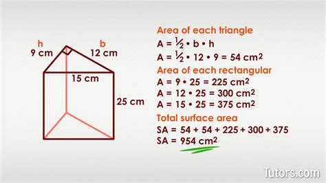 Total Area Of A Triangular Prism