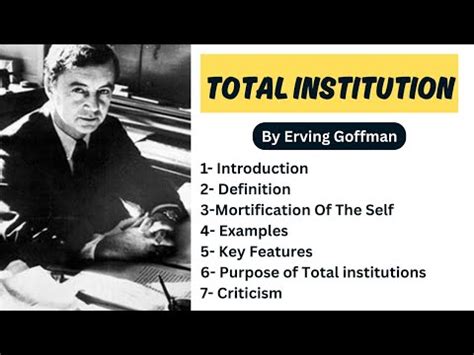 Total Institution Erving Goffman