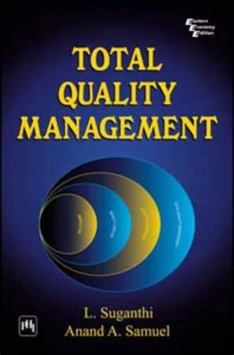 Total Quality Management L Suganthi Anand A Samuel