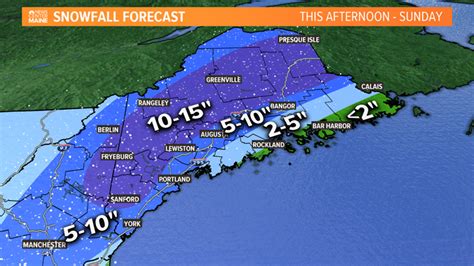total snowfall maine