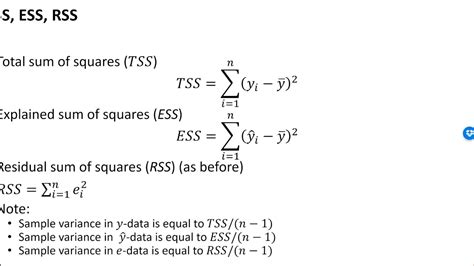 total sum of squares eviews