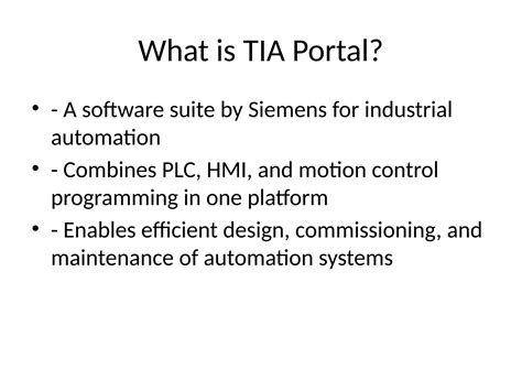 Totally Integrated Automation