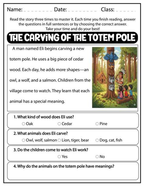 totem pole comprehension stories