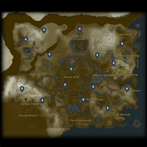 Totk  Old Map Location Guide - Masptoto