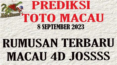 TOTO MACAU PREDIKSI - Prediksi Lotto Hari Ini