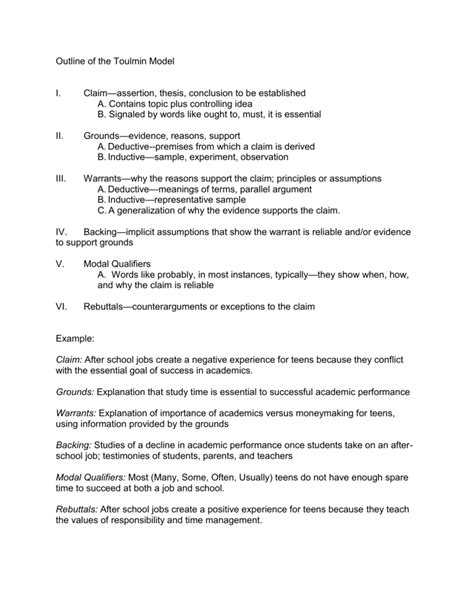 Full Download Toulmin Model Paper 