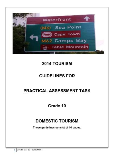 Read Online Tourism Practical Assessment Task Grade 10 Guidelines 