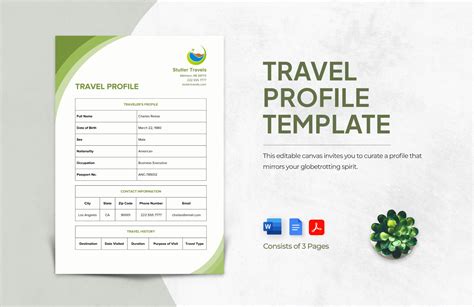 Tourist Profile Template