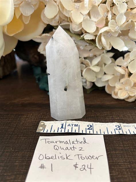 tourmalated quartz tower for sale eBay