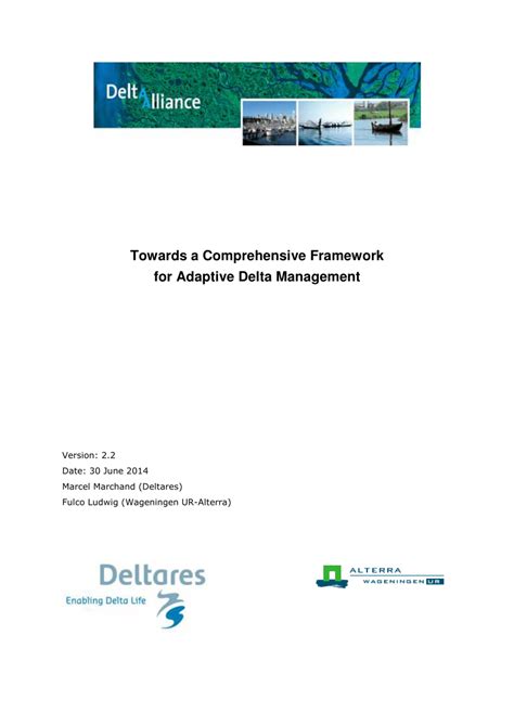 Read Online Towards A Comprehensive Framework For Adaptive Delta 