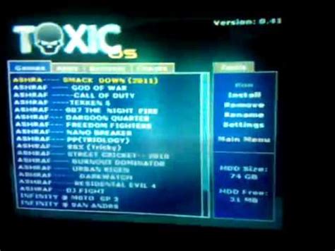 toxic os 0 41 ps2 for ps3