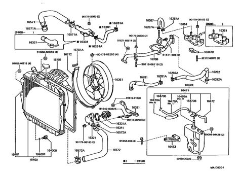 Toyota 1990 V6 Pu Exploded View