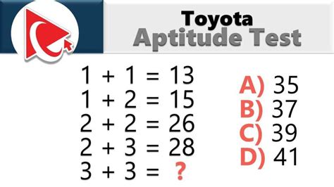 toyota assessment test math
