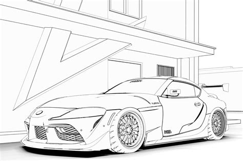 Toyota Supra Coloring Page Free Printable Coloring Pages Fast Car Coloring Pages - Fast Car Coloring Pages