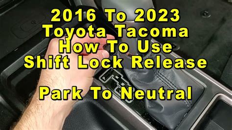 Toyota Wish Shift Lock