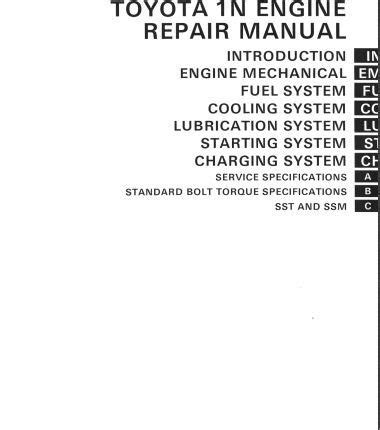Full Download Toyota 1N Diesel Engine Service Manual 