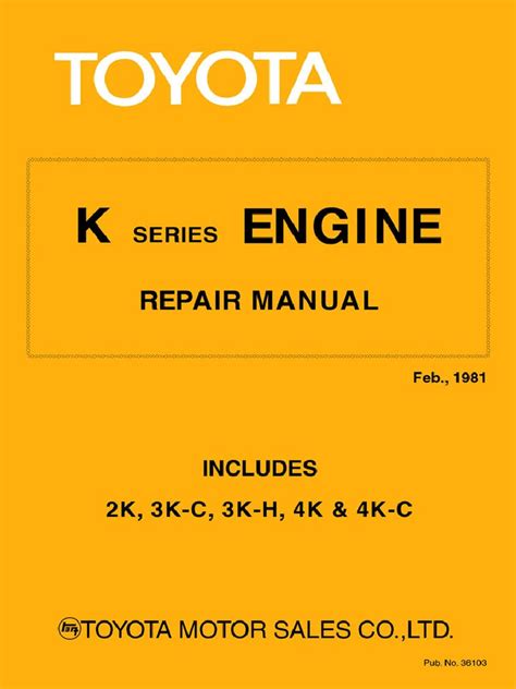Read Toyota 4K Engine Repair Manual 