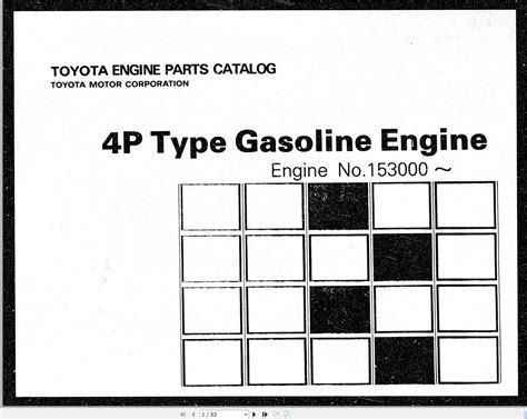 Read Toyota 4P Engine Parts Manual 