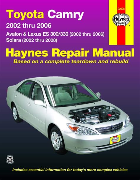 Read Online Toyota Avalon Repair Manual 