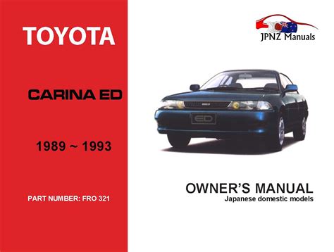 Read Online Toyota Carina E Owners Manual 