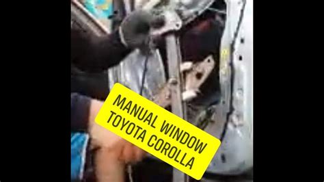 Full Download Toyota Corolla Driver Side Window Tutorial Guide 