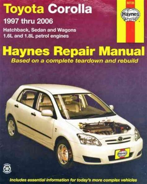 Read Toyota Corolla Geo Chevrolet Prizm Haynes Repair Manual File Type Pdf 