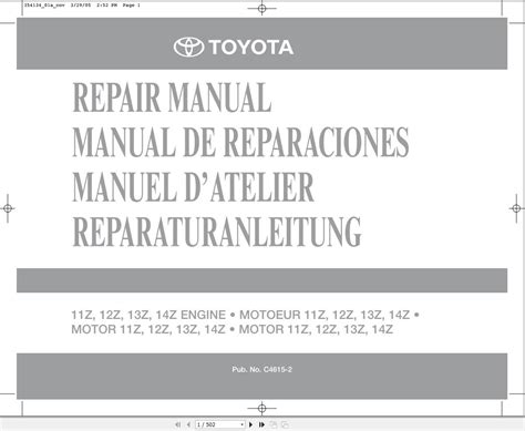 Full Download Toyota Engine 11Z Service Manual 