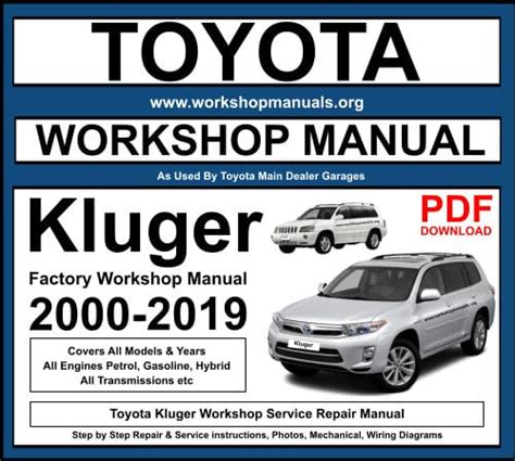 Full Download Toyota Kluger Owners Manual 