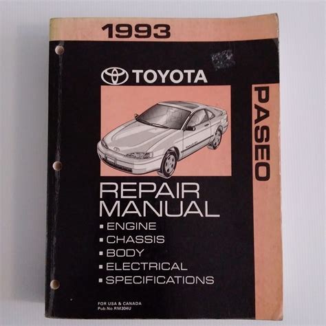 Download Toyota Paseo Repair Manual 
