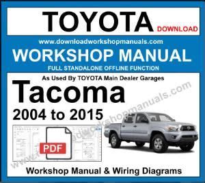 Read Online Toyota Tacoma 2005 2008 Workshop Manual File Type Pdf 