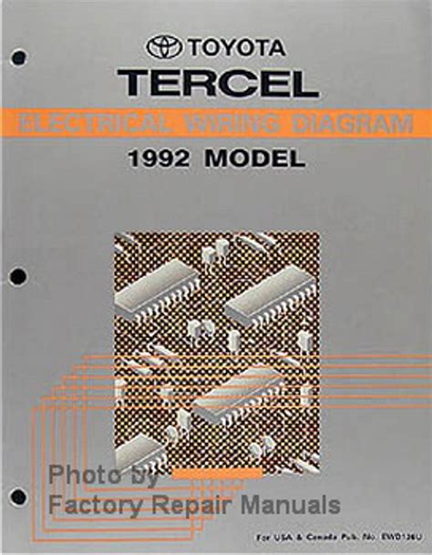 Download Toyota Tercel Electrical Wiring Diagram 1992 Model 