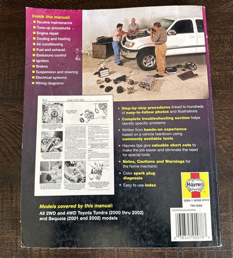Full Download Toyota Tundra Sequoia 2000 Thru 2005 Haynes Repair Manual 
