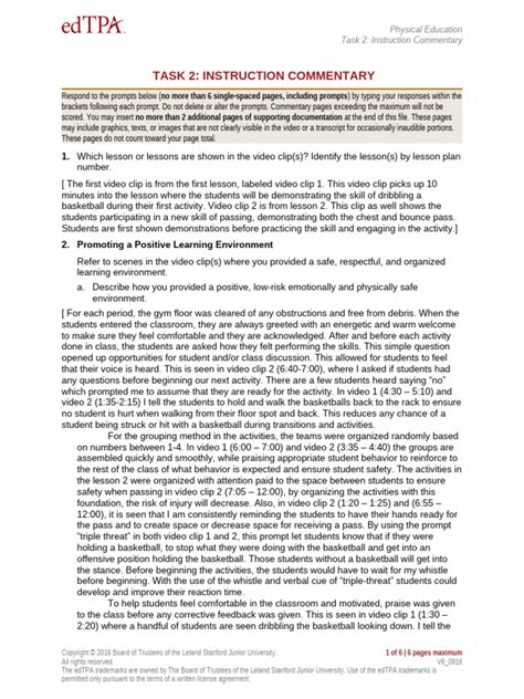 tpa task 2 example