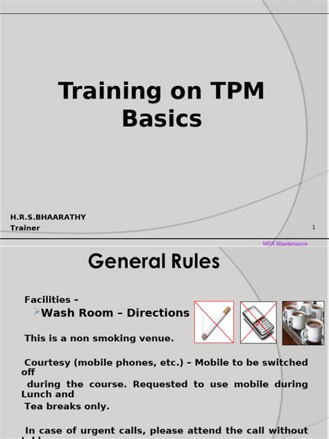 Tpm Training Manual